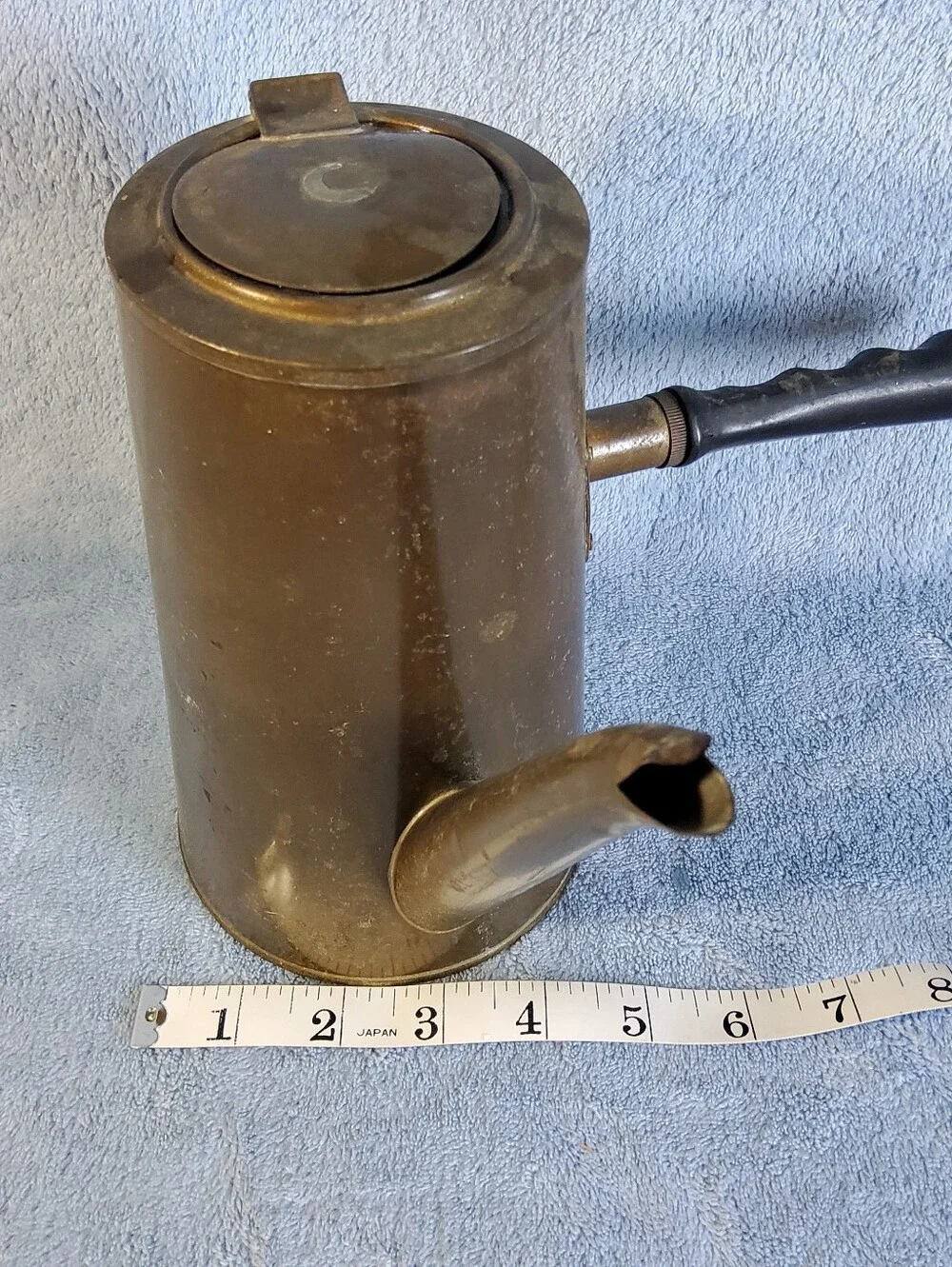 Vintage Brass Turkish Coffee Pot Side / Handle Watering Can / Tallow Pot Japan
